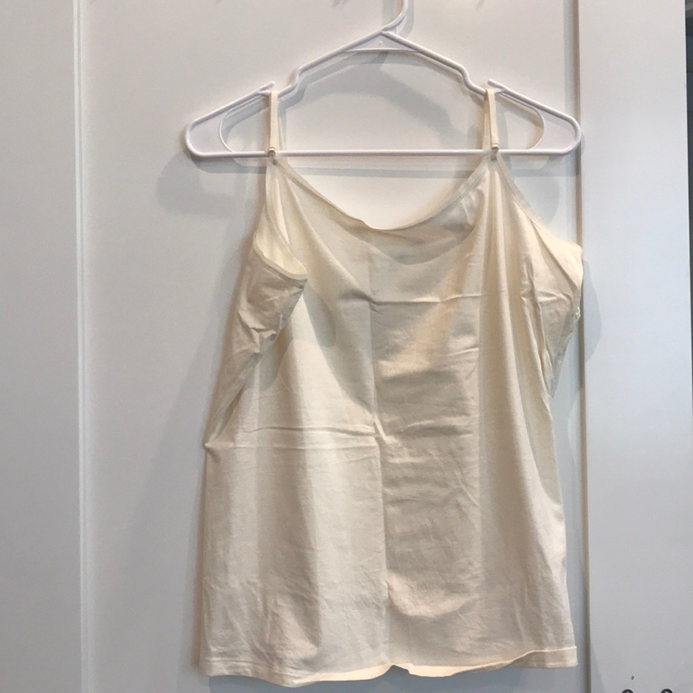 Ann Taylor cream camisole with adjustable straps
